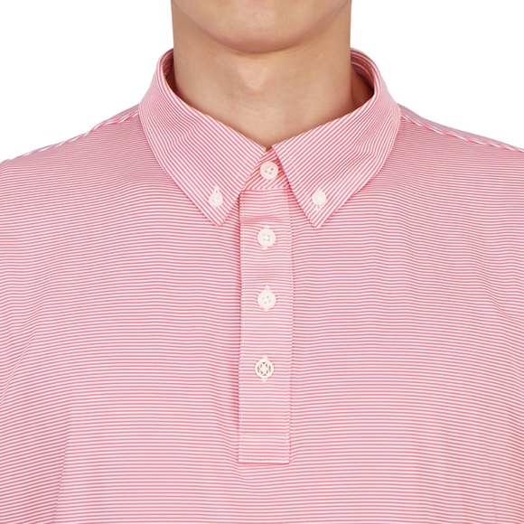 G/FORE Men's Large Feeder Stripe Tech Jersey Polo AZA MSRP $120 - Picture 1 of 11